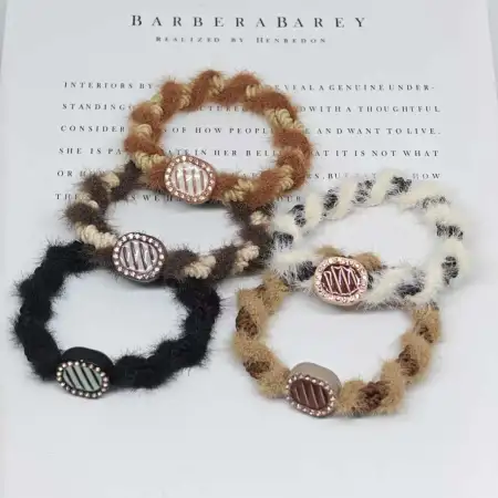 Wholesale of new autumn and winter styles of plush water diamond bead hair ties, versatile and high-end hair bands, light luxury and cute women's hair ties and hair accessories Wholesale of new autumn and winter styles of plush water diamond bead hair ties, versatile and high-end hair bands, light luxury and cute women's hair ties and hair accessories